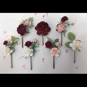 These were handmade flower hairpins I purchased but never used.